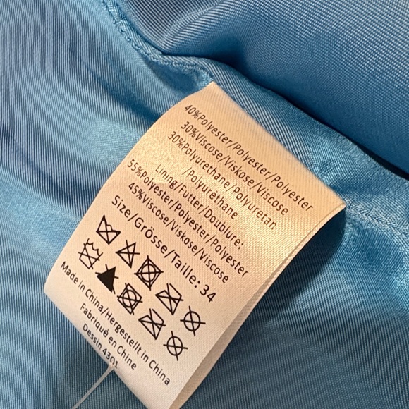 Elegant Turquoise Teddy and Leather Oversized Jacket - Picture 10 of 12